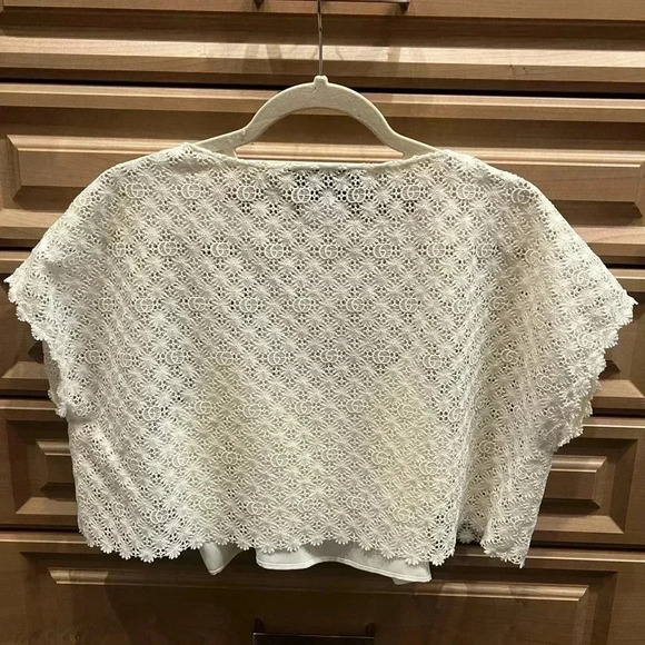 Gucci white lace crop top - Picture 2 of 3